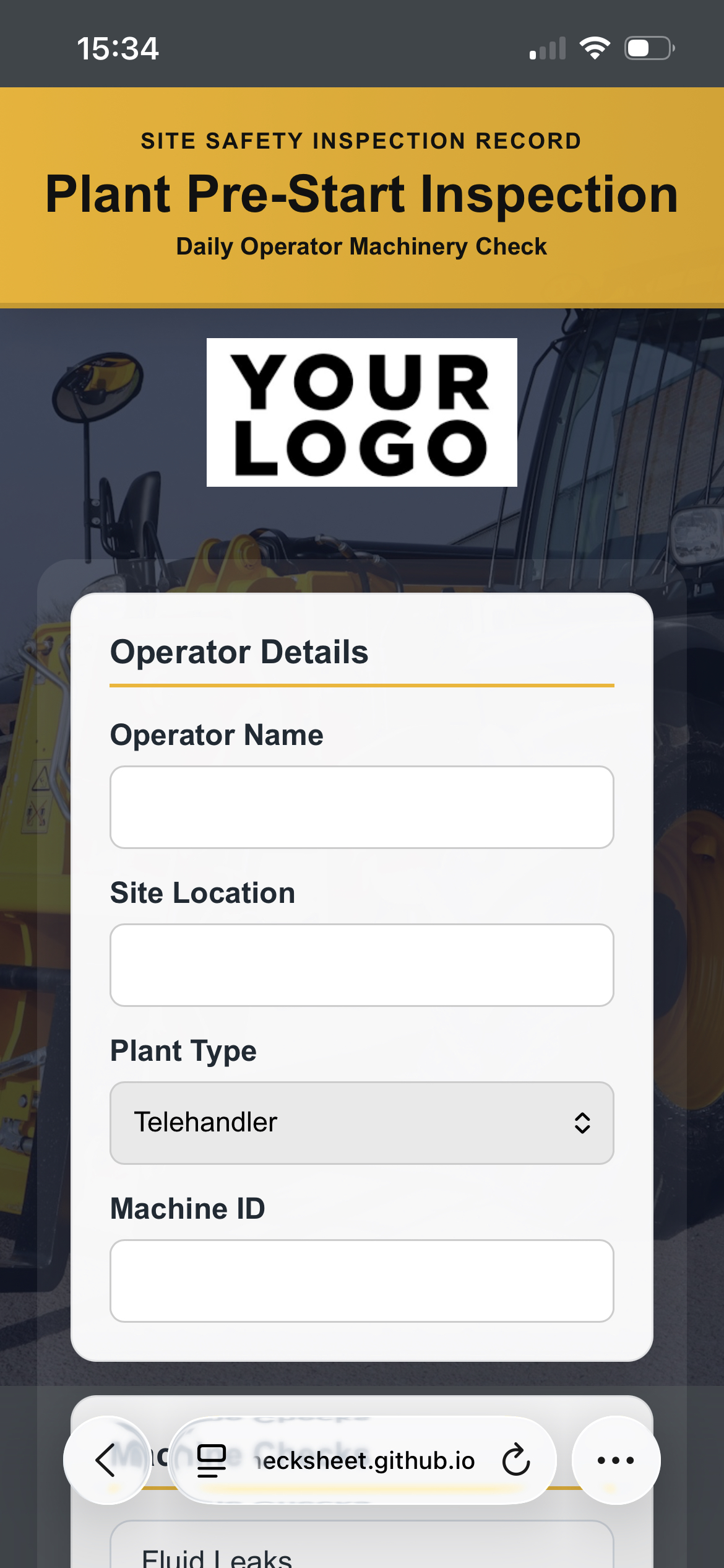 Plant inspection screenshot 1